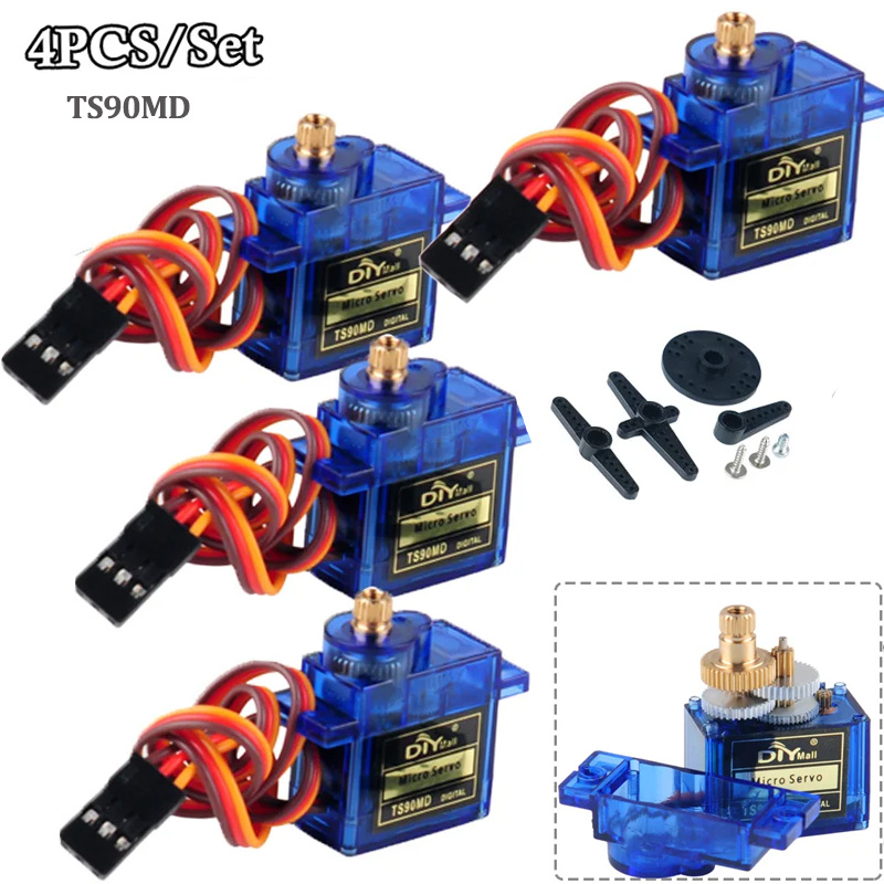 4 Piezas de Micro Servomotores - Rc Helicopter Servo reseña y precio